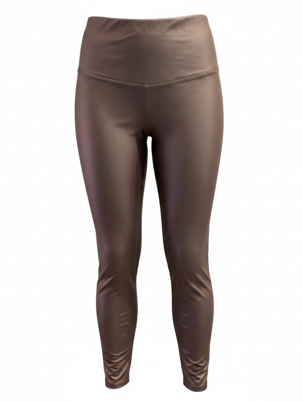 Addition Elle Metallic Taupe High-Rise Leggings